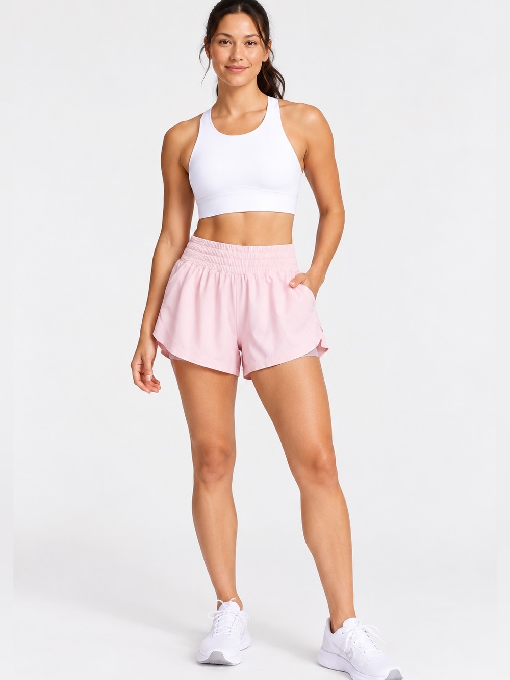 #523 NWT Lululemon Shake It Out High-Rise Run Short 2.5” Pink Pearl M and XL